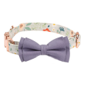 Dog Collar Colorful Bowtie Quick Release Buckle